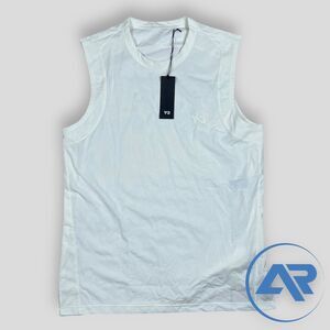 Adidas Y-3 Tank Top Loose Fit Off White Men's Size Large IV8236